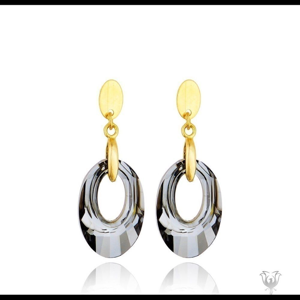 Swarovskicrystalsheliosearrings Goldplated